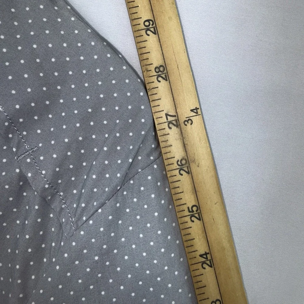 adidas Originals LXXXIV Lab Western Shirt Mens L Gray Polka Dot Snap F49321